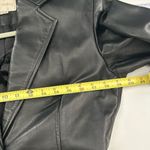 Margaret Godfrey Black Vintage Leather Jacket Blazer Size 10 Great Condition Photo 5