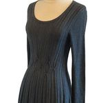 Missoni Connected Apparel Long Sleeve Scoop Neck Knit Pleated Skirt Sweater Dress Photo 5