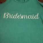 Bella Canvas green bridesmaid tank top S Photo 2