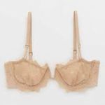 Aerie Real Power Poppy Lace Unlined Bra Photo 0