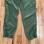 Nicole Miller green drawstring joggers. Size Small Photo 3