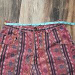 90's Vintage Shorts High Rise Jean Shorts Pink Aztec Tribal Print Boh0 Denim 26" Photo 7