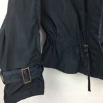 Adrienne Vittadini Dark Blue Zip Up Cropped Jacket M Photo 4