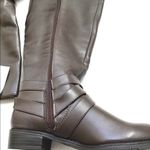 Life Stride Equestrian Tall Brown Subtle Wide Calf Heeled Boots Zip Up 5 Photo 2