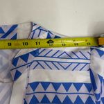 Chic Blue and White Geometric Mini Summer Women’s Dress size S Photo 5