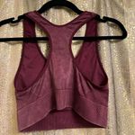PINK - Victoria's Secret  Maroon Burgundy Racerback Sports Bra Medium Photo 1