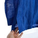 Chico's  Crinkled Linen-Blend Shirt-Jacket Size 0 US Size 4/6 Photo 6