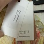 Hemant and Nandita NWT Thick and Thin Striped Dress Yellow, Pink, Orange, White Yellow Photo 4