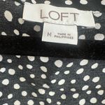 Loft Black and White Sheath romper with Flutter Cap Sleeves Photo 5