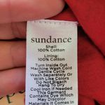 Sundance  Red Cotton Striped Pants NWOT Photo 9