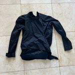 Tibi  Like New Black 100% Cotton Button Down Blouse Wraparound Sz 2 Photo 4