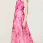Monique Lhuillier ML Tulle Pink Dress Photo 14