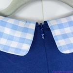 Unique Vintage  Gwynnie Bee‎ Gingham Collar Navy Fit-And-Flare Dress, 0X Photo 10