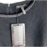 NEW Black Metallic Chain Neck Pullover Bow Sweater S/M Preppy Barbie Photo 5