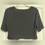 BCBGeneration  Black V-Neck Crop Top Photo 2