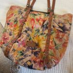Patricia Nash Benvenuto Floral Shoulder Tote Bag 100% Italian Leather Photo 2