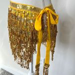 Sequin Fringe Costume Skirt Gold Size undefined Photo 4