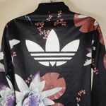Adidas Originals Lotus Print Track Jacket Black Floral Flowers Small Photo 7