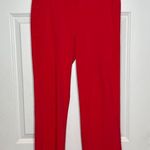 Athleta Tribeca Utility Crop Hibiscus Red Pants Size 0 Zip Pockets Photo 0