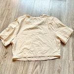 SKIMS Fits Everybody Super Cropped Tee Shirt in Sand Size 2X NWT Photo 5