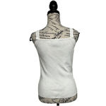 Dana Buchman  Ivory Sleeveless Nylon Blend Pullover Blouse XS Preppy Contemporary Photo 3