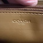 Coach Coated Canvas Leather Tan Legacy Zip-Around Wallet/Clutch Photo 14