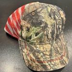 Camo, American Flag Mesh Back, Country Hat Adjustable Strap Snapback NWOT Green Photo 0