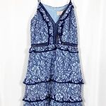 Keepsake The Label Catch Me Lace Mini Dress: Blue Photo 1