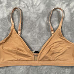 Pepper Bra Womens Medium Tan Wireless Mesh Lightly Padded Comfort Wirefree Photo 0
