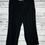 Susan Graver NWOT Size 1X Black Peachskin Stretch Cropped Pants Photo 0