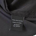 BCBG Maxazria Black Satin Sheer Ruched Sleeve Blouse Women Top Small | 68 Photo 3