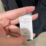 Attraco Racerback Low Cut Leg Colorblock One Piece Swimsuit Blue Photo 11