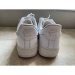 Nike  Air Force 1 Low White Leather Sneakers Classic 90s 2000s Streetwear 7.5 Y2K Photo 3