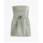 Abercrombie & Fitch NWT Abercrombie Olive Utility Cargo Dress Medium Photo 1