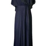 NWT ASOS Maternity Black Cape Back Pleated Long Maxi Dress Women’s Size 4 NEW Photo 3