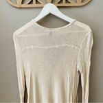Free People  Long Sleeve Top Cream Sz Small Photo 6