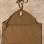 Heart and Hips Brown Halter Top Photo 2
