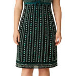 Esprit Y2K VTG. GRAPHIC PATTERN PRINT RIBBON TIE DRESS SIZE 8 MEDIUM Photo 0