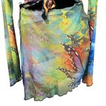 Jaded London  Retro Sheer 90s Butterfly Cut Out Dress Size 12 Photo 6