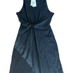 L SPACE Black Tie Front Sleeveless Mini Dress XS Cotton Wash NWT Photo 0