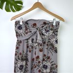 Madewell  Strapless Tie-Front Jumpsuit in Painted Blooms Violet Dusk Photo 7