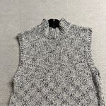 Forever 21 ⭐ Vintage Grey White Heathered knit mock neck sleeveless sweater dress Photo 2