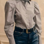 ZARA  plaid puff sleeve long sleeve button down xs Photo 0