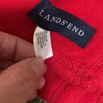 Lands' End Lands’ End sweater material cozy red warm scarf unisex Photo 2