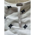 Free People  Tallulah White Print‎ Floral Mini Dress Womens Size XS Wide Sleeves Photo 1