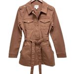 Market & Spruce  Bambi Belted Cargo Utility Jacket Mauve Outdoor Casual Size S Photo 3