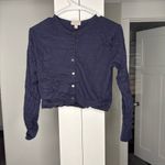 J.Crew Featherweight Cashmere Cardigan Ink Navy Blue Photo 1
