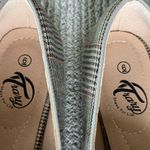 Trary Gray White Burgundy Plaid Flat Loafers Size 6 Photo 6