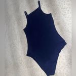 Flirtitude Navy Blue Sleeveless Bodysuit Photo 6