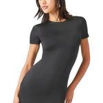 Forever 21  Women small black Contour Mini T-Shirt Dress tight bodycon sexy nwt Photo 0